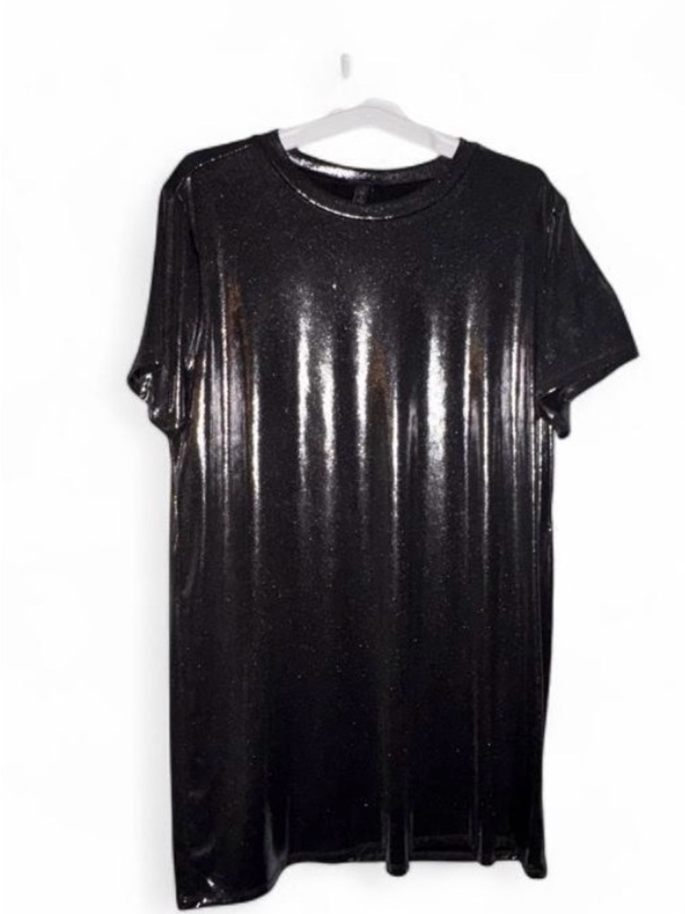Torrid Mini Liquid Shine Relaxed T Shirt Dress